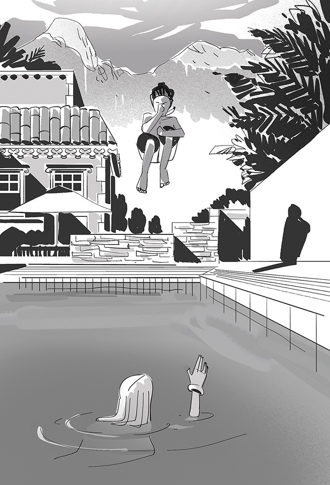 Inside illustration for the book 