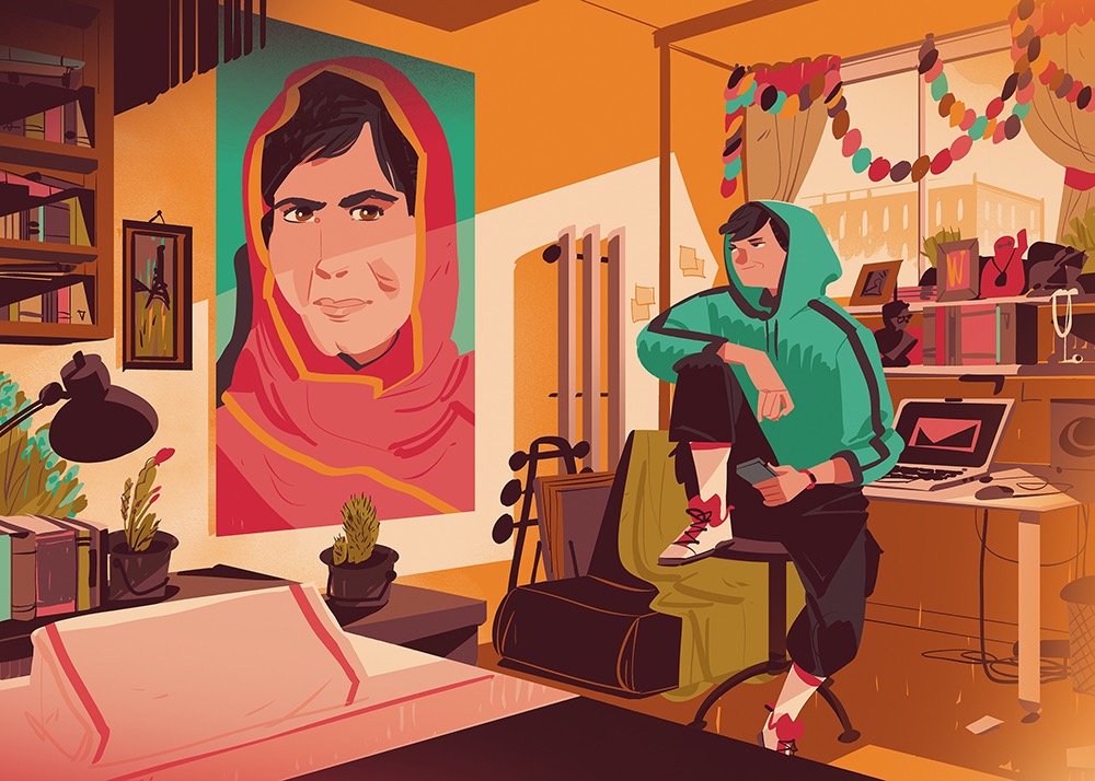 Inner page illustration for the book 