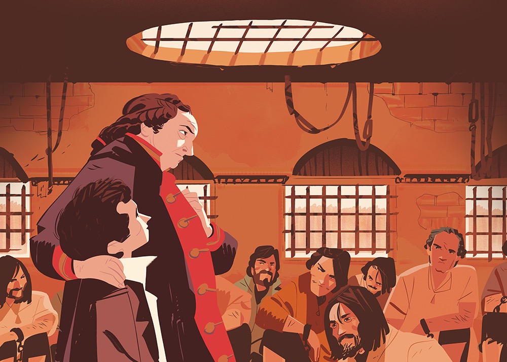 Inner page illustration for the book 