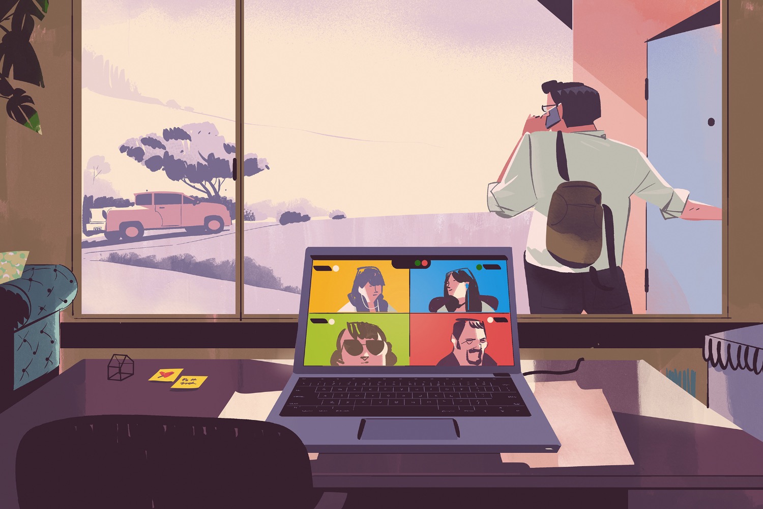 Editorial piece about leaving smartworking, 2022.