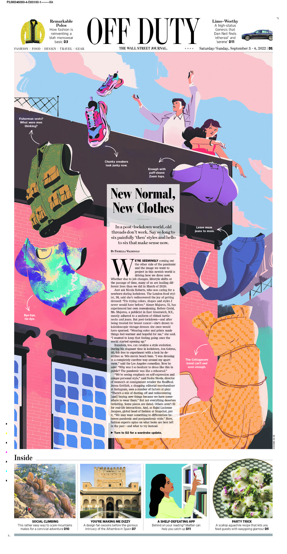 Editorial illustration for cover OFF DUTY article 